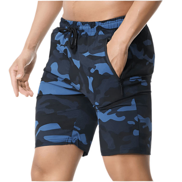 Short Camouflage Running Bleu Marine - LE SOLDAT