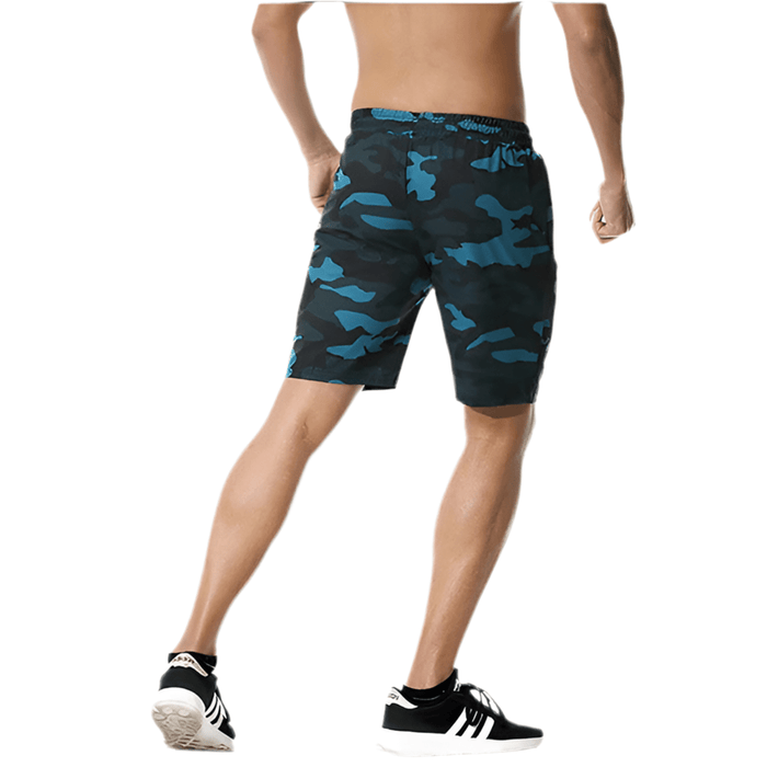 Short Camouflage Running Homme Bleu - LE SOLDAT