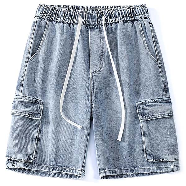 Short Cargo Jean Homme - LE SOLDAT Bleu vintage / S