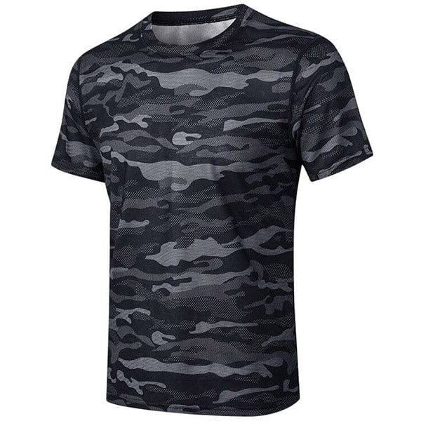 T-Shirt Militaire Camouflage Sport - LE SOLDAT Noir / S